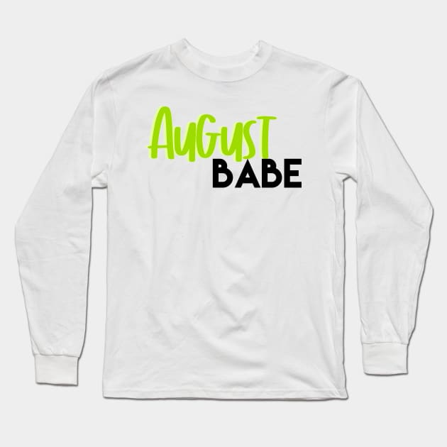 August babe Long Sleeve T-Shirt by gdm123